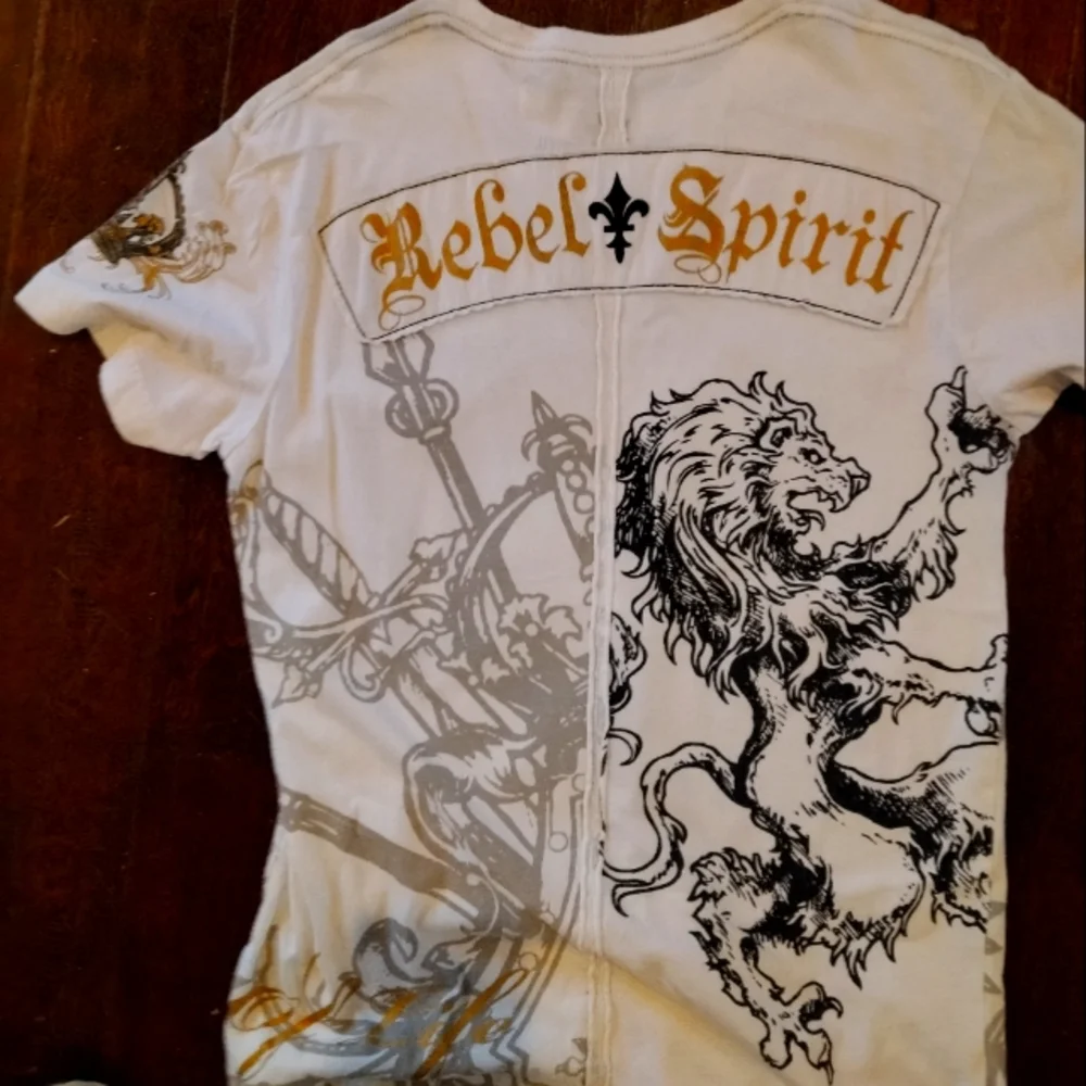 rebel spirit dress shirts Rebel Spirit Long Sleeve Authentic Ed Hardy Christian Audigier Style Men Shirt Royal Life Style Modern Fashion Gift Brand New Official
